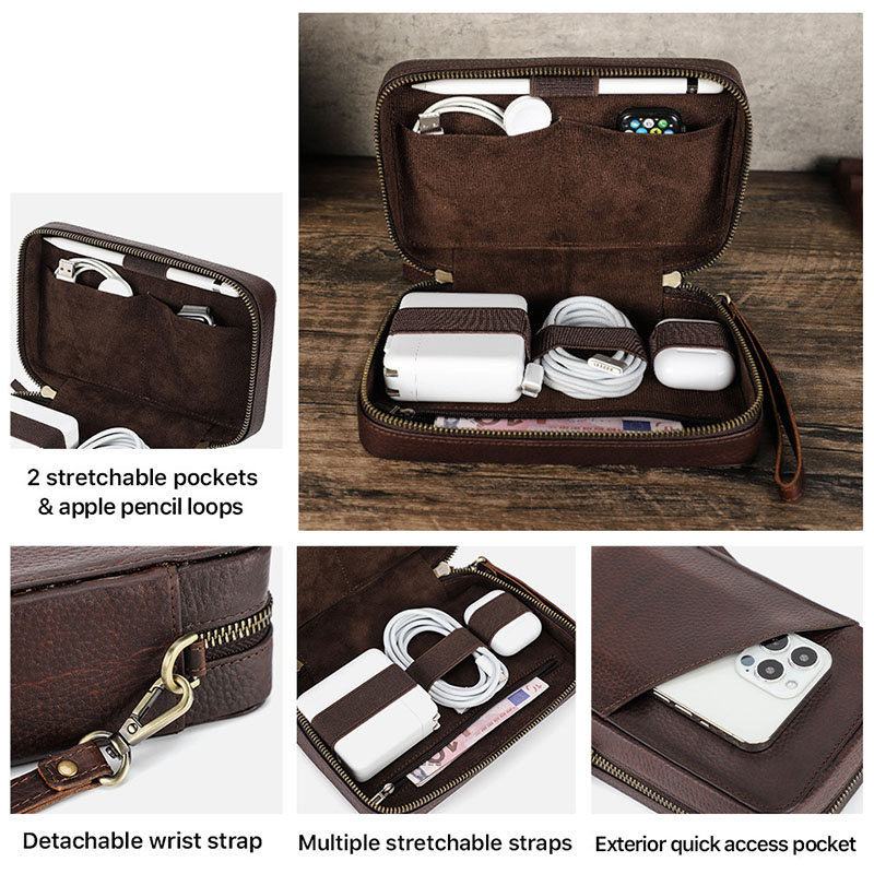 Borsa Organizer Vintage in Ver - Tech Accessories Case recensione e prezzo