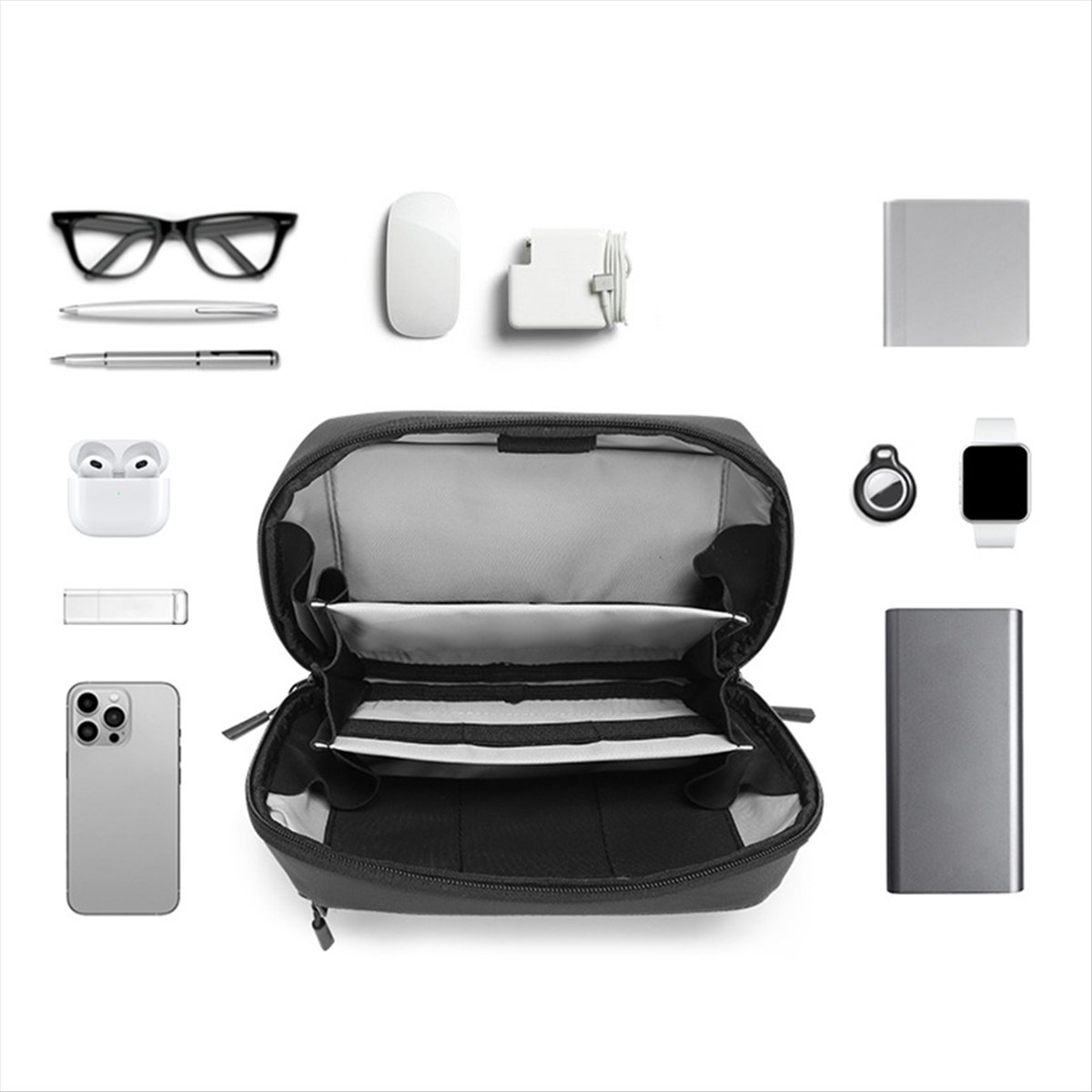 ☶ ❈ ＊ ♥ AC1579-Borsa Tecnologi - Tech Accessories Storage recensione e prezzo